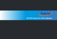 Thumbnail of document Manual - ADT875 Dry Well Calibrator